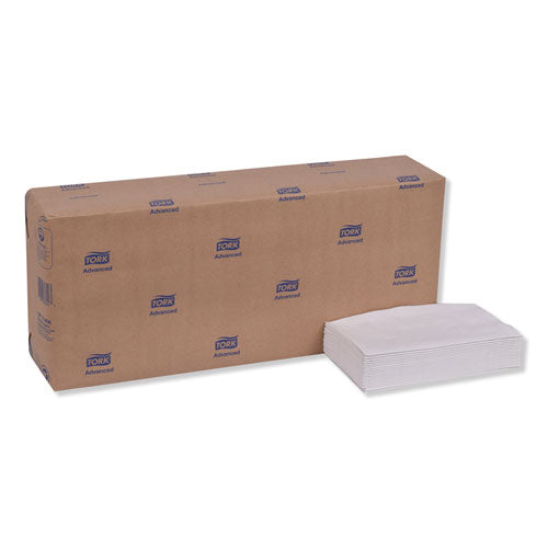 Image of Tork® Advanced Dinner Napkin,3-Ply,17" X 16.125",1/8 Fold, White,1740/ct