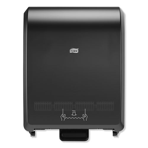 Image of Tork® Mechanical Hand Towel Roll Dispenser, H80 System, 12.32 X 9.32 X 15.95, Black