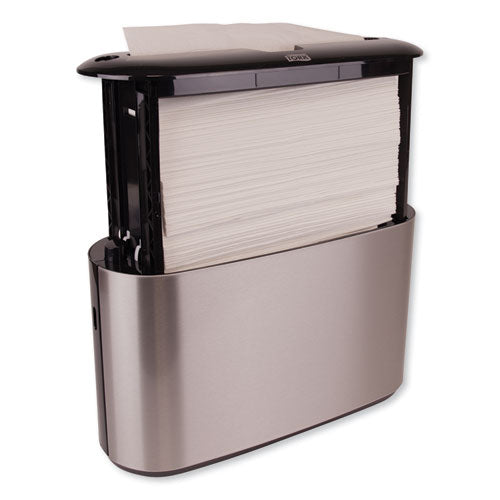 Image of Tork® Xpress Countertop Towel Dispenser, 12.68 X 4.56 X 7.92, Stainless Steel/black