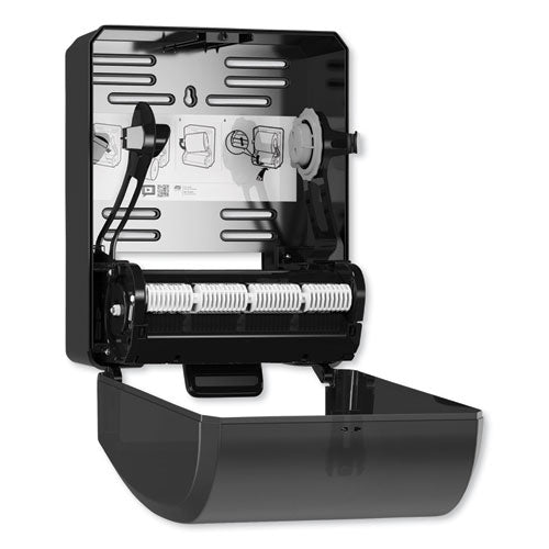 Image of Tork® Mechanical Hand Towel Roll Dispenser, H80 System, 12.32 X 9.32 X 15.95, Black