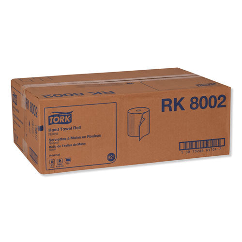 Image of Tork® Universal Hand Towel Roll, 1-Ply, 7.88" x 800 ft, Natural, 6 Rolls/Carton