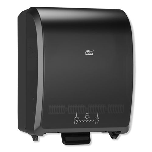 Image of Tork® Mechanical Hand Towel Roll Dispenser, H71 System, 12.32 X 9.32 X 15.95, Black