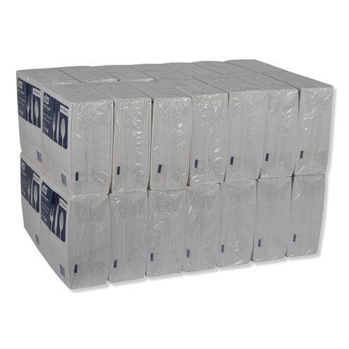 Image of Tork® Advanced Dinner Napkins, 2-Ply, 15" X 17", 1/8 Fold, White, 100/pk, 28 Pk/ct