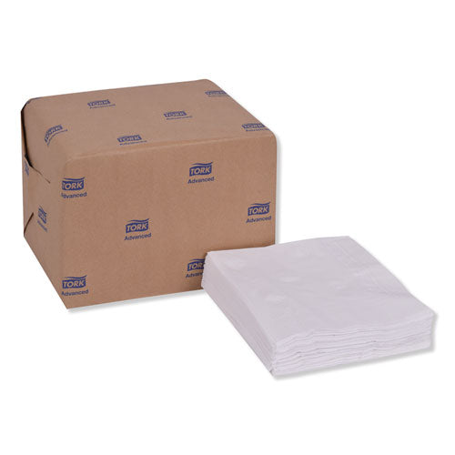 Image of Tork® Advanced Dinner Napkins, 2-Ply, 15" X 16.25", White, 375/pack, 8 Packs/carton