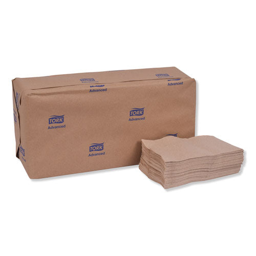 Image of Tork® Advanced Soft Minifold Dispenser Napkins, 1-Ply,13" X 12", Natural, 6000/carton