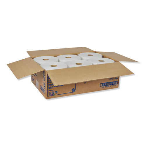 Image of Tork® Universal Hand Towel Roll, 1-Ply, 7.88" x 800 ft, White, 6 Rolls/Carton
