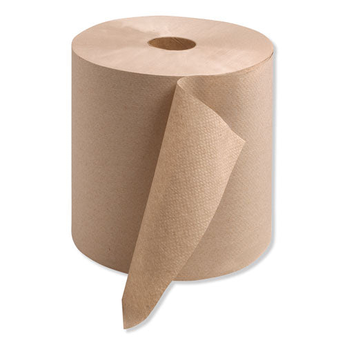 Image of Tork® Hardwound Roll Towel, 1-Ply, 7.88" x 1,000 ft, Natural, 6 Rolls/Carton