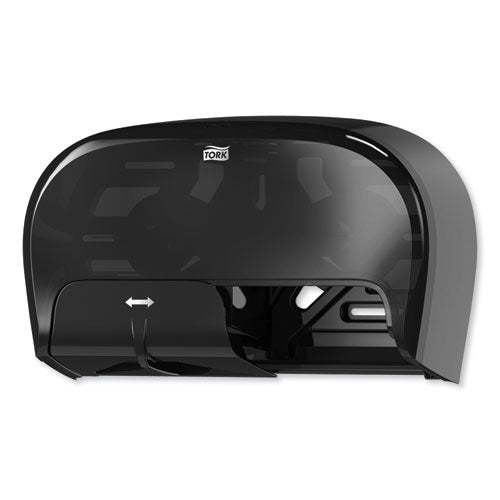 Image of Tork® High Capacity Bath Tissue Roll Dispenser for OptiCore, 16.62 x 5.25 x 9.93, Black