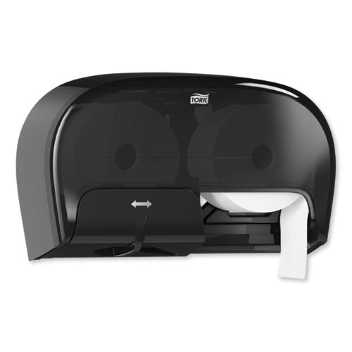Image of Tork® High Capacity Bath Tissue Roll Dispenser for OptiCore, 16.62 x 5.25 x 9.93, Black