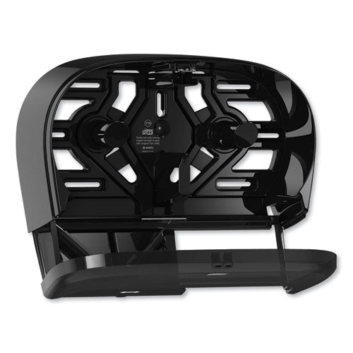 Image of Tork® High Capacity Bath Tissue Roll Dispenser for OptiCore, 16.62 x 5.25 x 9.93, Black