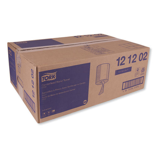 Image of Tork® Advanced Centerfeed Hand Towel, 2-Ply, 8.25 X 11.8, White, 610/roll, 6/carton