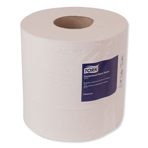 Image of Tork® Centerfeed Hand Towel, 2-Ply, 7.6 X 11.8, White, 600/roll, 6 Rolls/carton
