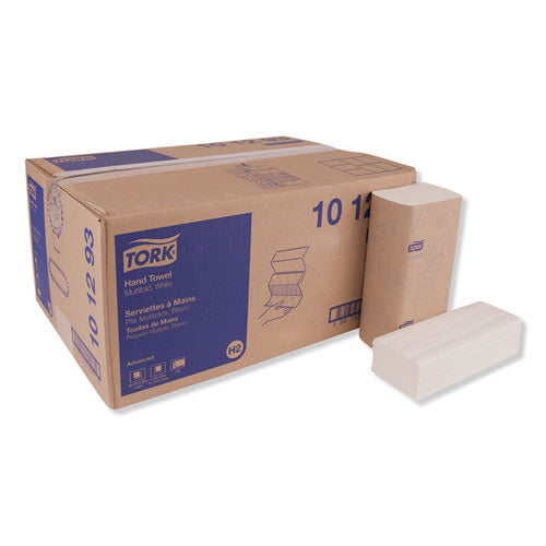 Image of Tork® Multifold Paper Towels, 2-Ply, 9.13 x 9.5, White, 189/Pack, 16 Packs/Carton