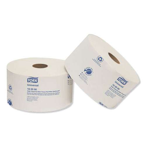 Image of Tork® Universal High Capacity Bath Tissue w/OptiCore, Septic Safe, 2-Ply, White, 2,000/Roll, 12/Carton