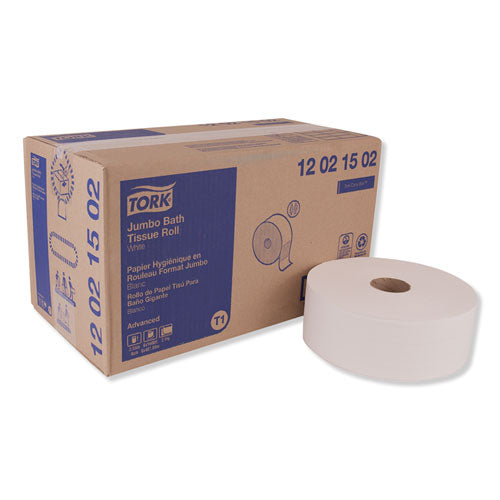 Image of Tork® Advanced Jumbo Bath Tissue, Septic Safe, 2-Ply, White, 3.48" x 1,600 ft, 6 Rolls/Carton