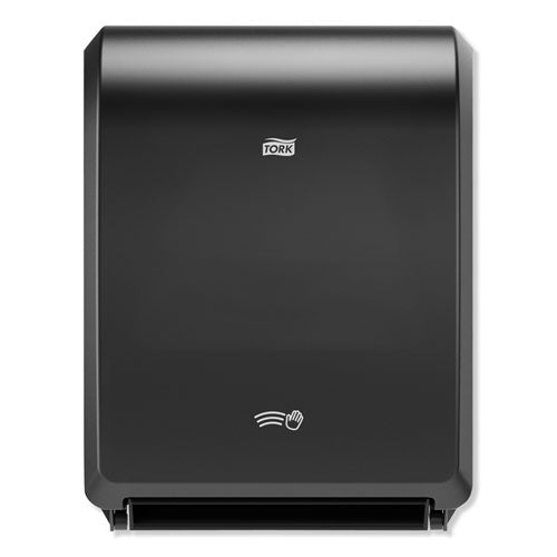Image of Tork® Electronic Hand Towel Roll Dispenser, 8" Roll, 12.32 X 9.32 X 15.95, Black