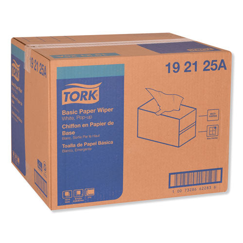 Image of Tork® Multipurpose Paper Wiper, 2-Ply, 9 x 10.25, White, 110/Box, 18 Boxes/Carton