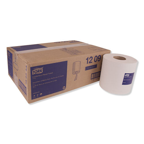 Image of Tork® Centerfeed Hand Towel, 2-Ply, 7.6 X 11.8, White, 500/roll, 6 Rolls/carton