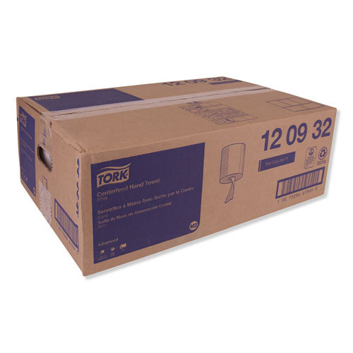 Image of Tork® Centerfeed Hand Towel, 2-Ply, 7.6 X 11.8, White, 500/roll, 6 Rolls/carton