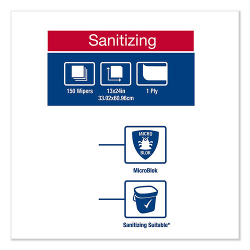 Image of Tork® Foodservice Cloth, 13 X 24, White, 150/carton