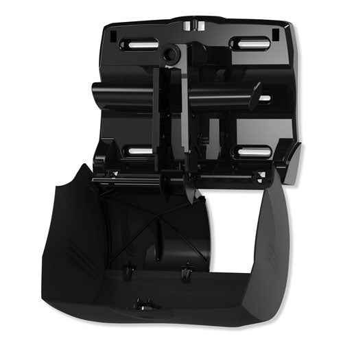 Image of Tork® Twin Bath Tissue Roll Dispenser For Opticore, 11.06 X 7.18 X 8.81, Black
