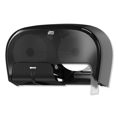Image of Tork® High Capacity Bath Tissue Roll Dispenser for OptiCore, 16.62 x 5.25 x 9.93, Black