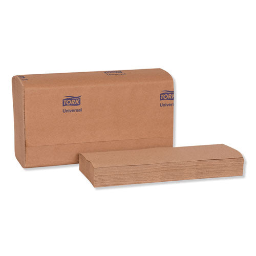 Image of Tork® Universal Multifold Hand Towel, 1-Ply, 9.13 x 9.5, Natural, 250/Pack, 16 Packs/Carton