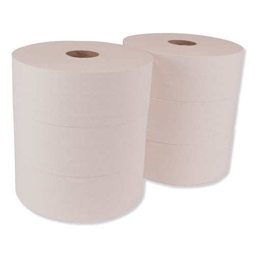 Image of Tork® Advanced Jumbo Roll Bath Tissue, Septic Safe, 1-Ply, White, 3.48" x 2,247 ft, 6 Rolls/Carton