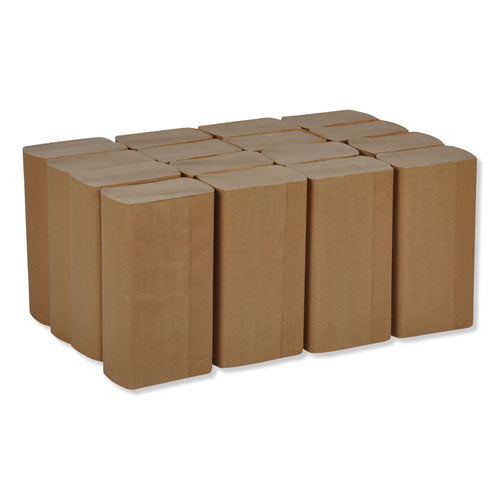 Image of Tork® Multifold Hand Towel, 1-Ply, 9.13 x 9.5, Natural, 250/Pack, 16 Packs/Carton