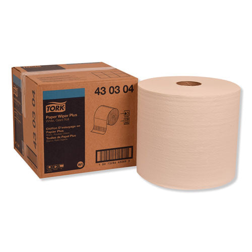 Image of Tork® Paper Wiper Plus, 11.1 X 12, White, 800/roll