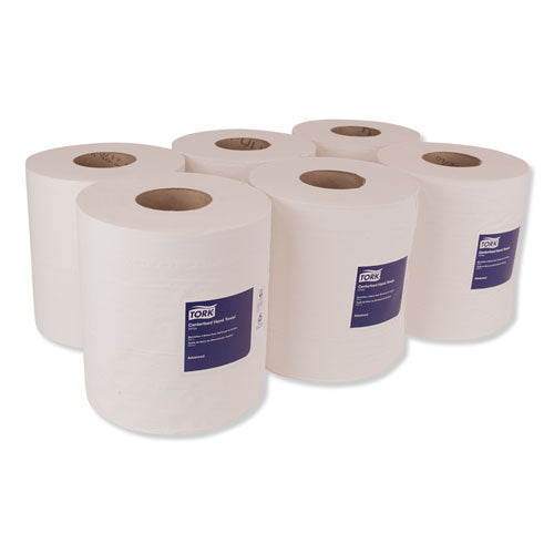 Image of Tork® Advanced Centerfeed Hand Towel, 2-Ply, 8.25 X 11.8, White, 610/roll, 6/carton