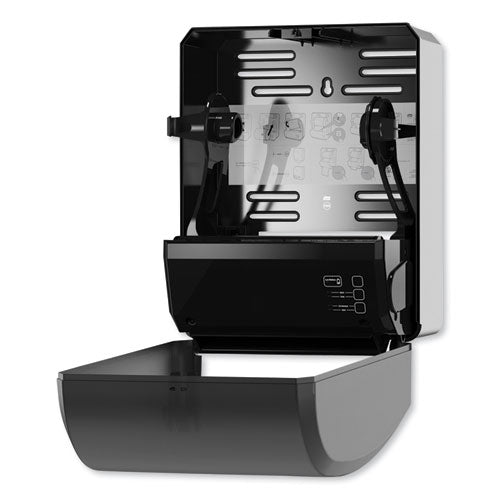 Image of Tork® Electronic Hand Towel Roll Dispenser, 8" Roll, 12.32 X 9.32 X 15.95, Black