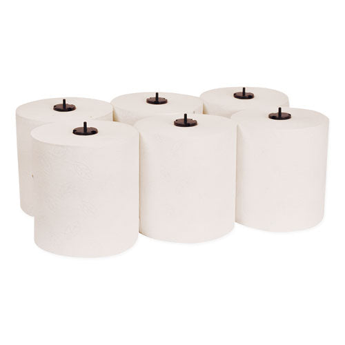 Image of Tork® Premium Soft Matic Hand Towel Roll, 2-Ply, 7.7 x 575 ft, White, 704/Roll, 6 Rolls/Carton