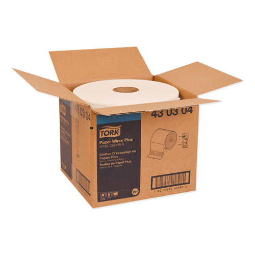 Image of Tork® Paper Wiper Plus, 11.1 X 12, White, 800/roll
