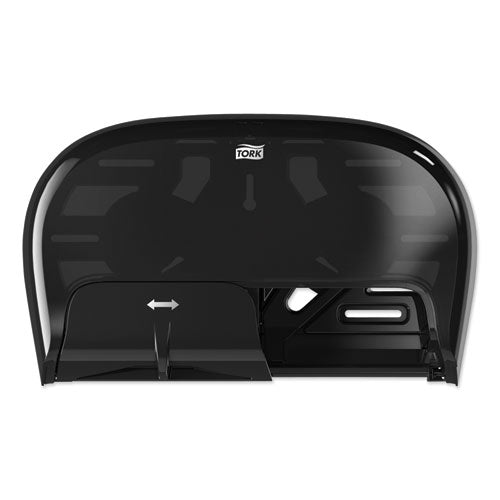 Image of Tork® High Capacity Bath Tissue Roll Dispenser for OptiCore, 16.62 x 5.25 x 9.93, Black