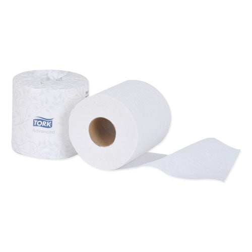 Image of Tork® Advanced Bath Tissue, Septic Safe, 2-Ply, White, 500 Sheets/Roll, 48 Rolls/Carton
