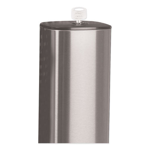 Image of Tork® Foam Skincare Manual Dispenser, 1 L Bottle; 33 Oz Bottle, 4.25 X 4.25 X 11.38, Stainless Steel