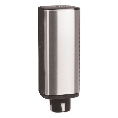 Image of Tork® Foam Skincare Manual Dispenser, 1 L Bottle; 33 Oz Bottle, 4.25 X 4.25 X 11.38, Stainless Steel