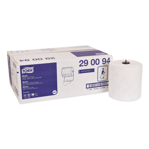 Image of Tork® Premium Extra Soft Matic Hand Towel Roll, 2-Ply, 7.7" x 300 ft, White, 6/Carton