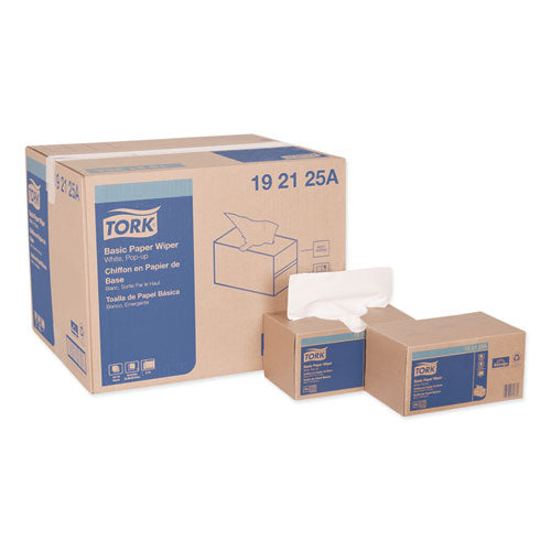 Image of Tork® Multipurpose Paper Wiper, 2-Ply, 9 x 10.25, White, 110/Box, 18 Boxes/Carton