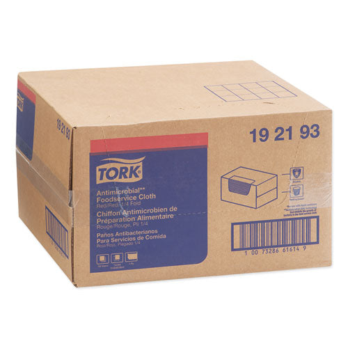 Image of Tork® Foodservice Cloth, 13 x 24, Red, 150/Carton