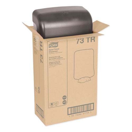 Image of Tork® Folded Towel Dispenser, 11.75 X 6.25 X 18, Smoke