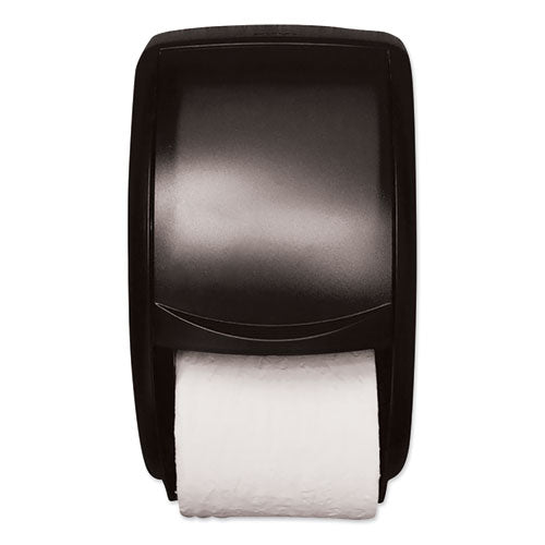 Image of Tork® Twin Standard Roll Bath Tissue Dispenser, 7.5 x 7 x 12.75, Smoke