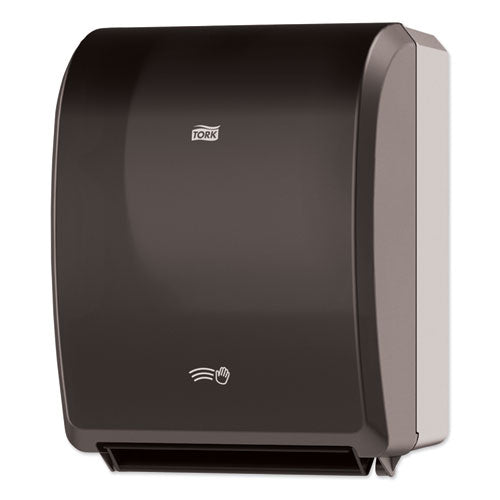 Image of Tork® Electronic Hand Towel Roll Dispenser, 7.5" Roll, 12.32 X 9.32 X 15.95, Black