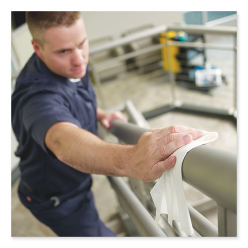 Image of Tork® Heavy-Duty Cleaning Cloth, 12.6 X 13, White, 50/pack, 6 Packs/carton