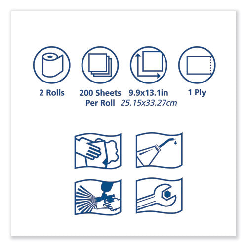 Image of Tork® Advanced Shopmax Wiper 450, 8.5 X 10, Blue, 200/bucket, 2 Buckets/carton