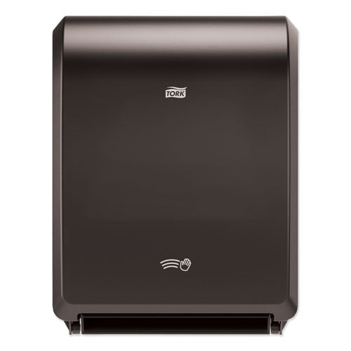 Image of Tork® Electronic Hand Towel Roll Dispenser, 7.5" Roll, 12.32 X 9.32 X 15.95, Black