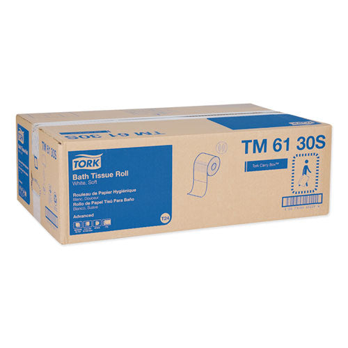 Image of Tork® Advanced Bath Tissue, Septic Safe, 2-Ply, White, 500 Sheets/Roll, 48 Rolls/Carton
