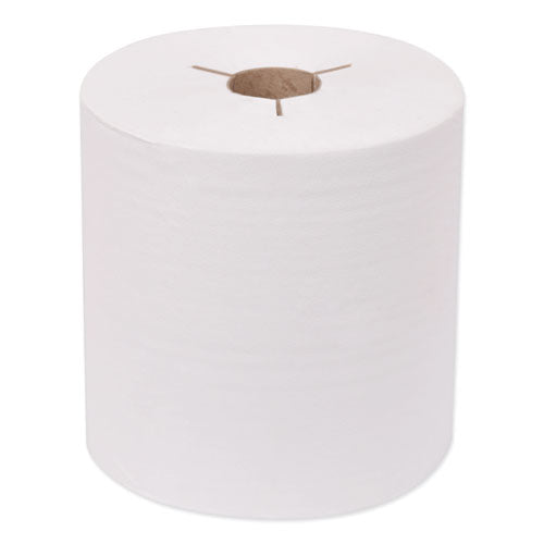 Image of Tork® Universal Hand Towel Roll, Notched, 1-Ply, 7.5" x 630 ft, White, 6 Rolls/Carton