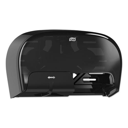 Image of Tork® High Capacity Bath Tissue Roll Dispenser for OptiCore, 16.62 x 5.25 x 9.93, Black